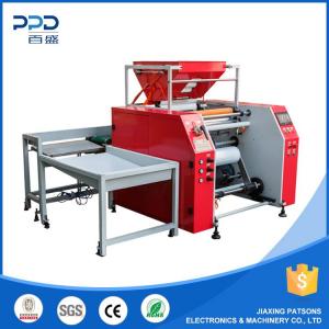 Automatic 3 shaft cling wrap perforation rewinder